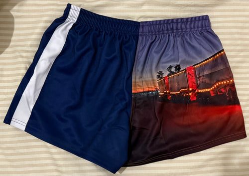 ABT Footy Shorts Blue